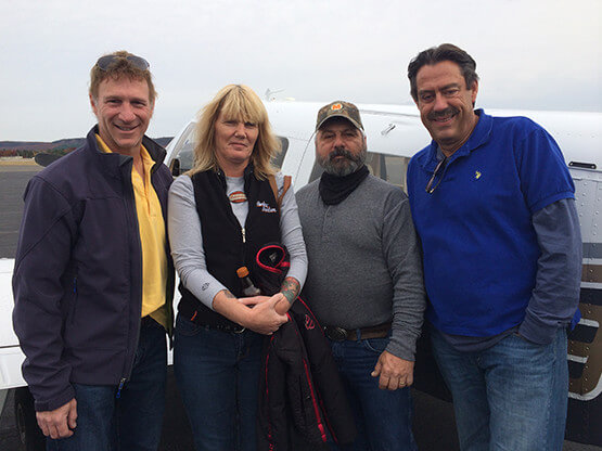 Joseph Sandberg's dental team working with Angel Flight for the community