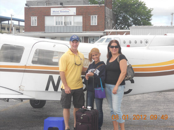 Doctor Joseph Sandberg and team working with Angel Flight