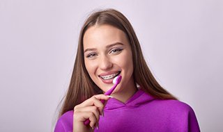 Illustration of an implant denture