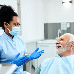 Man at the dental office