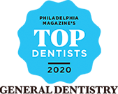 Philadelphia Magazine Top Dentists 2020 General Dentistry award badge