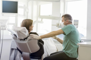 woman at dental appointment